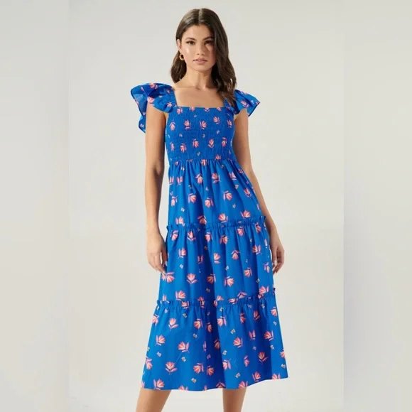 Sugarlips Lou Midi Dress Medium - Picture 1 of 4